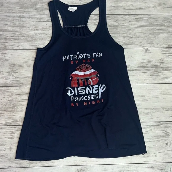 Patriots/ Disney Navy Tank Size Medium - Picture 1 of 3